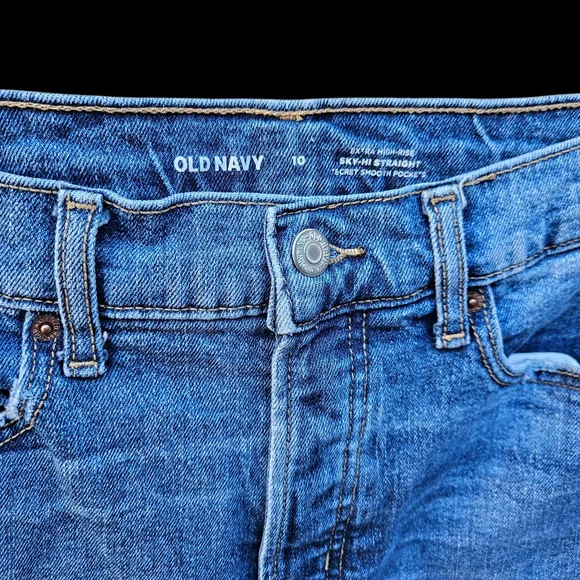 Old Navy Extra High Rise Jeans Women Size 10 - Picture 6 of 16